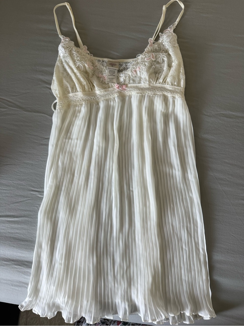 Women’s off white Lace-Trim babydoll lingerie